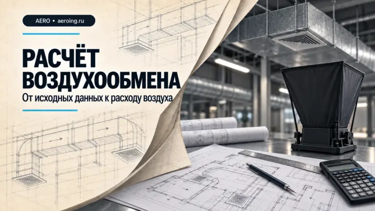 Обложка статьи «Расчет воздухообмена: формулы и онлайн-калькулятор».