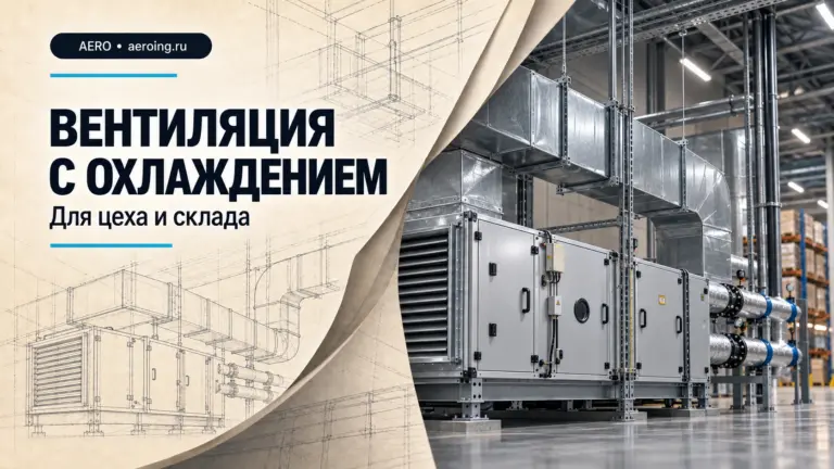 Обложка статьи «Приточно-вытяжная вентиляция с охлаждением для цеха и склада».