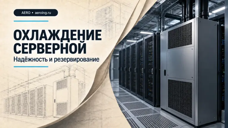 Обложка статьи «Кондиционирование серверной и ЦОД: прецизионное охлаждение».