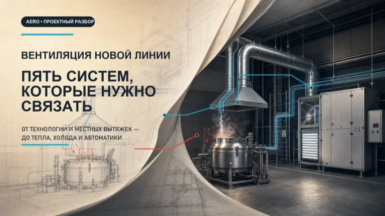 Обложка статьи «Проектирование вентиляции производственной линии: что учесть».