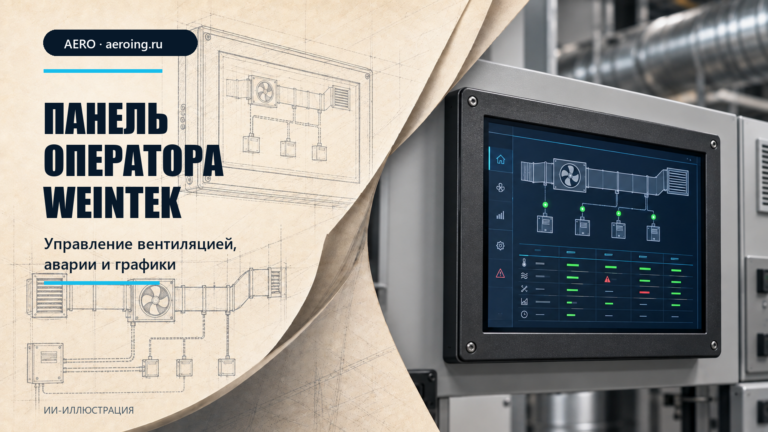 Панель оператора Weintek для управления промышленной вентиляцией