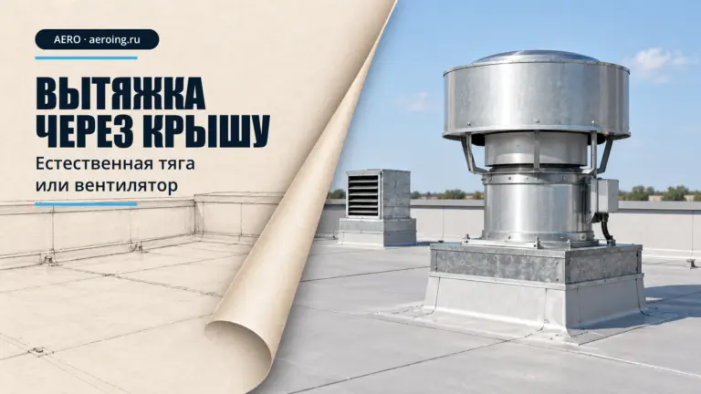 Вытяжная вентиляция через крышу: выбор естественной тяги, внутреннего или крышного вентилятора